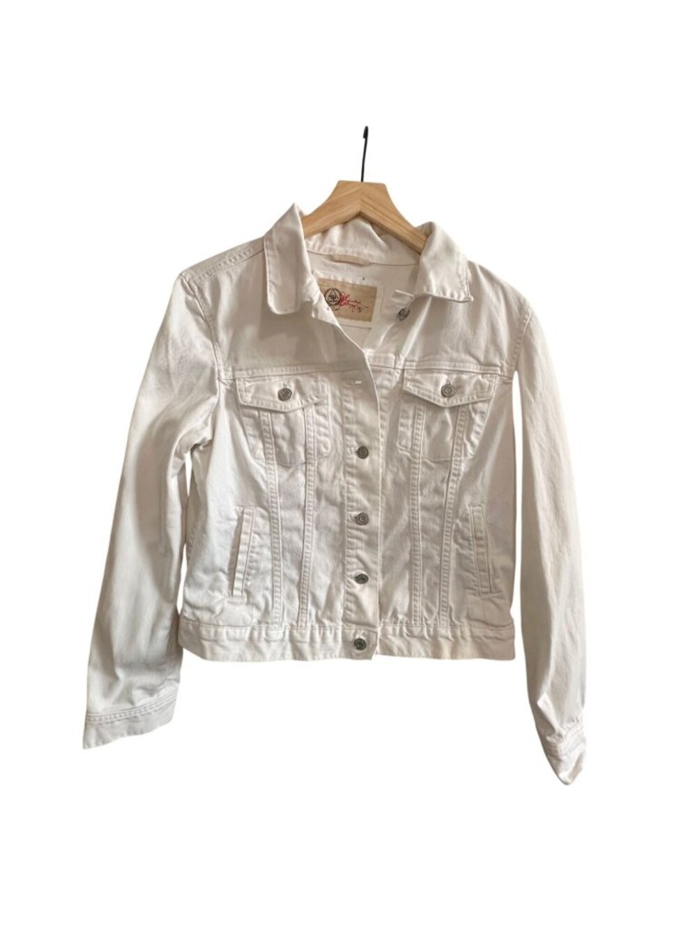 Gap Limited Edition White Stretch Denim Jacket Size L Summer 2008